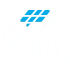 Icône maison avec panneaux solaires